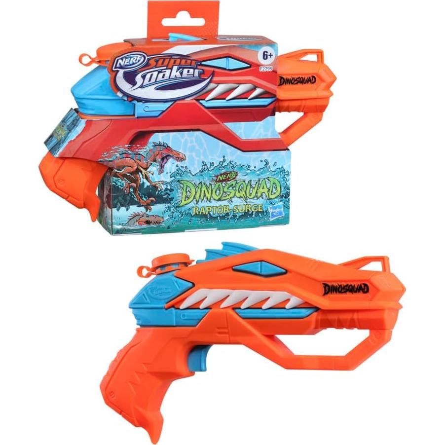 Lanzador de Agua Nerf Super Soaker DinoSquad Raptor-Surge
