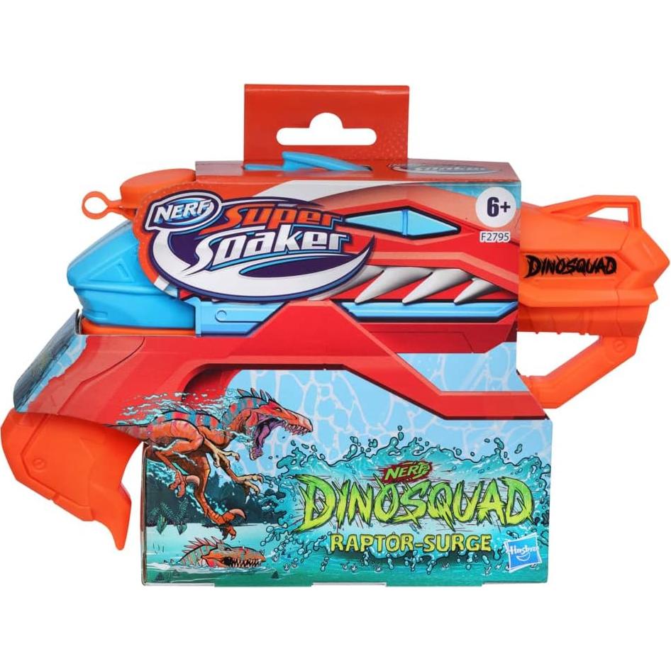Lanzador de Agua Nerf Super Soaker DinoSquad Raptor-Surge