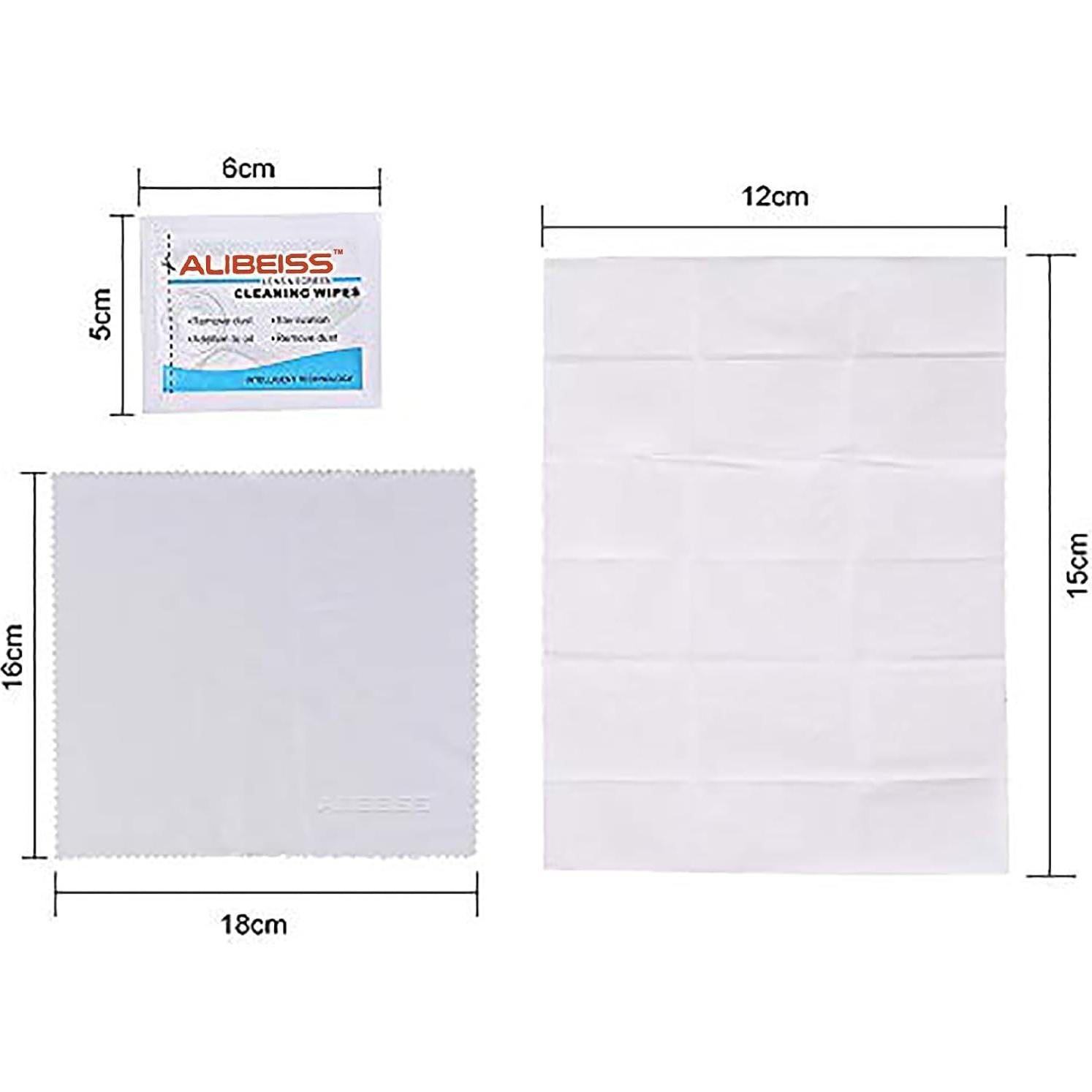 Toallitas de Lente Prehumedecidas ALIBEISS - 100 Unidades