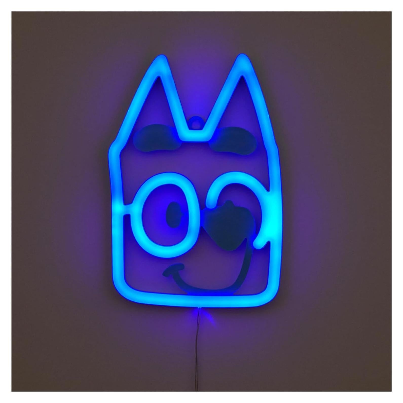 Arte de Pared Colgante LED Neón Bluey 20.5x13.97 cm