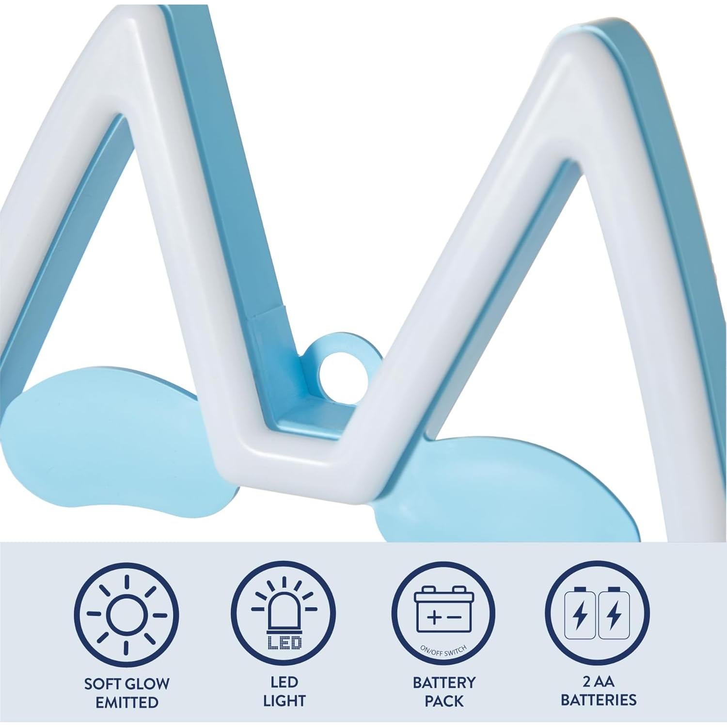 Arte de Pared Colgante LED Neón Bluey 20.5x13.97 cm