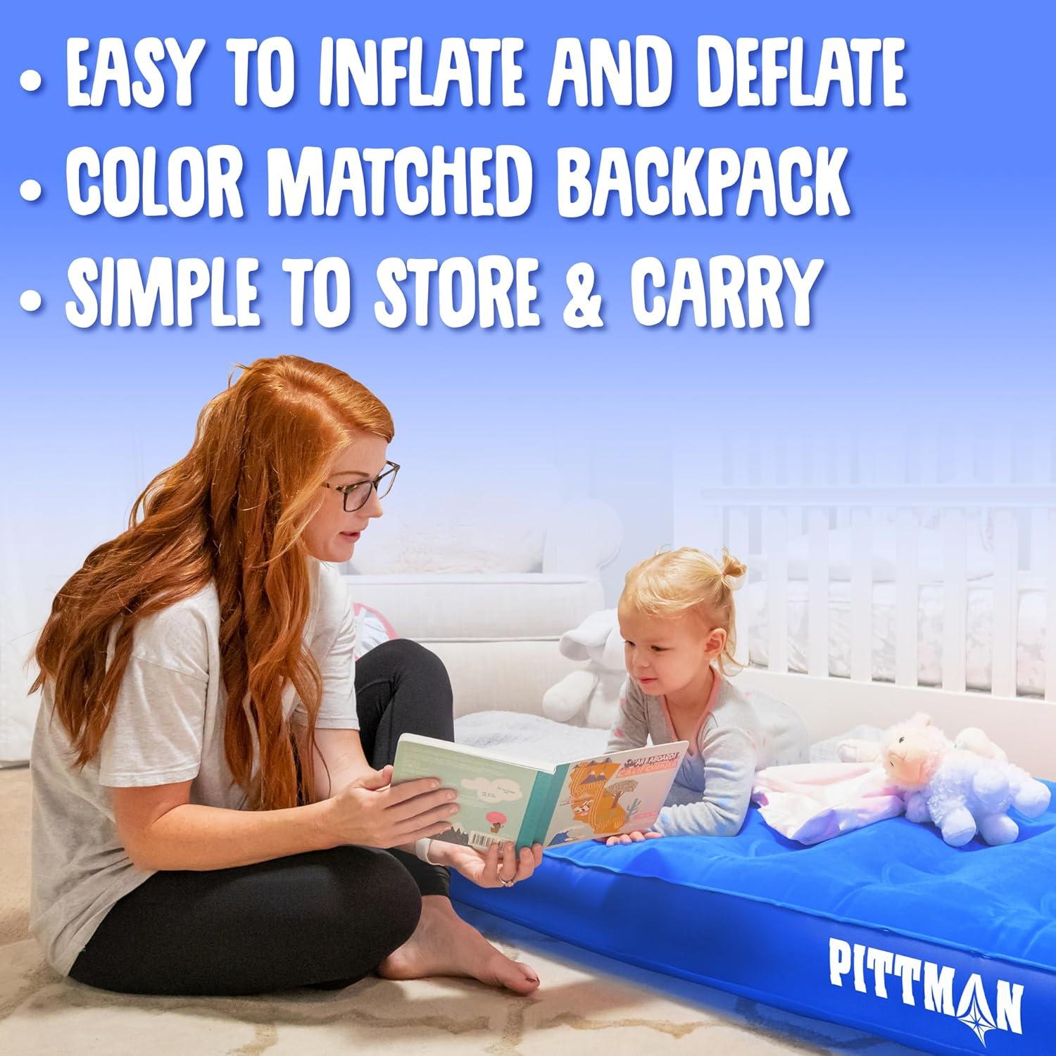 Colchón Inflable para Niños Pittman Outdoors Azul 185x76 cm