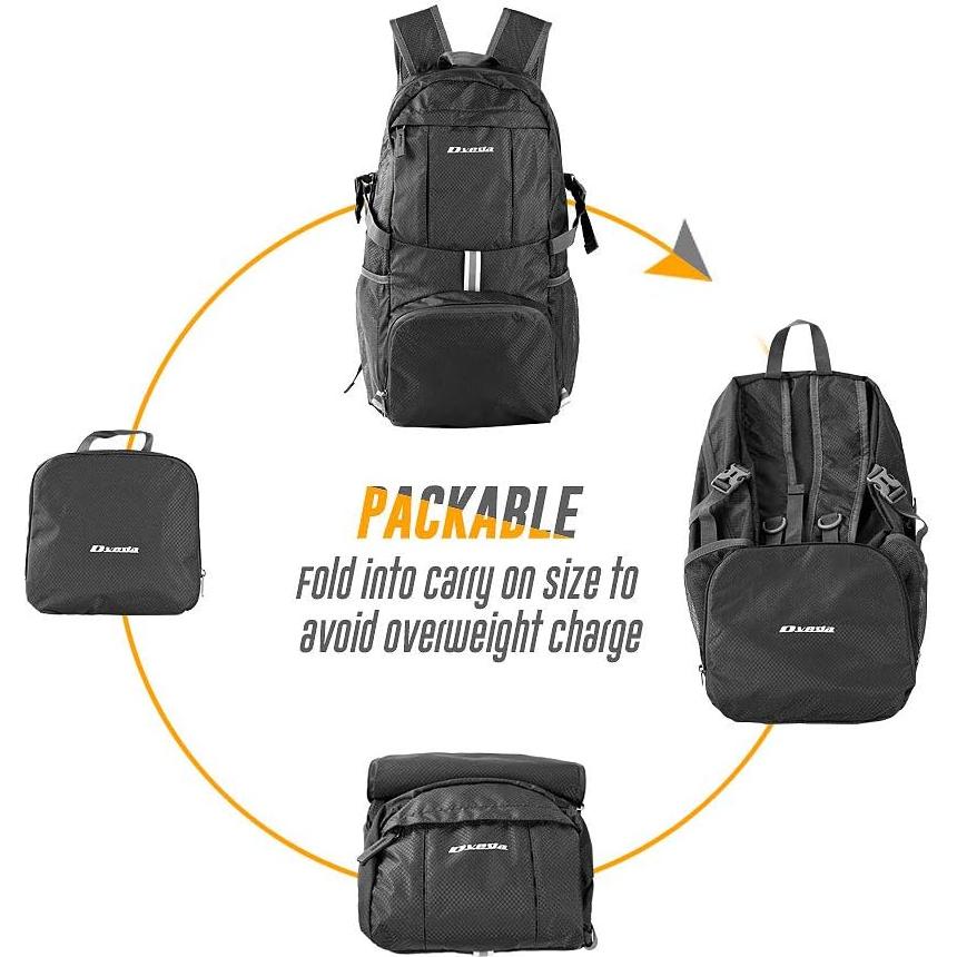 Mochila Plegable Impermeable Dveda 35L para Senderismo
