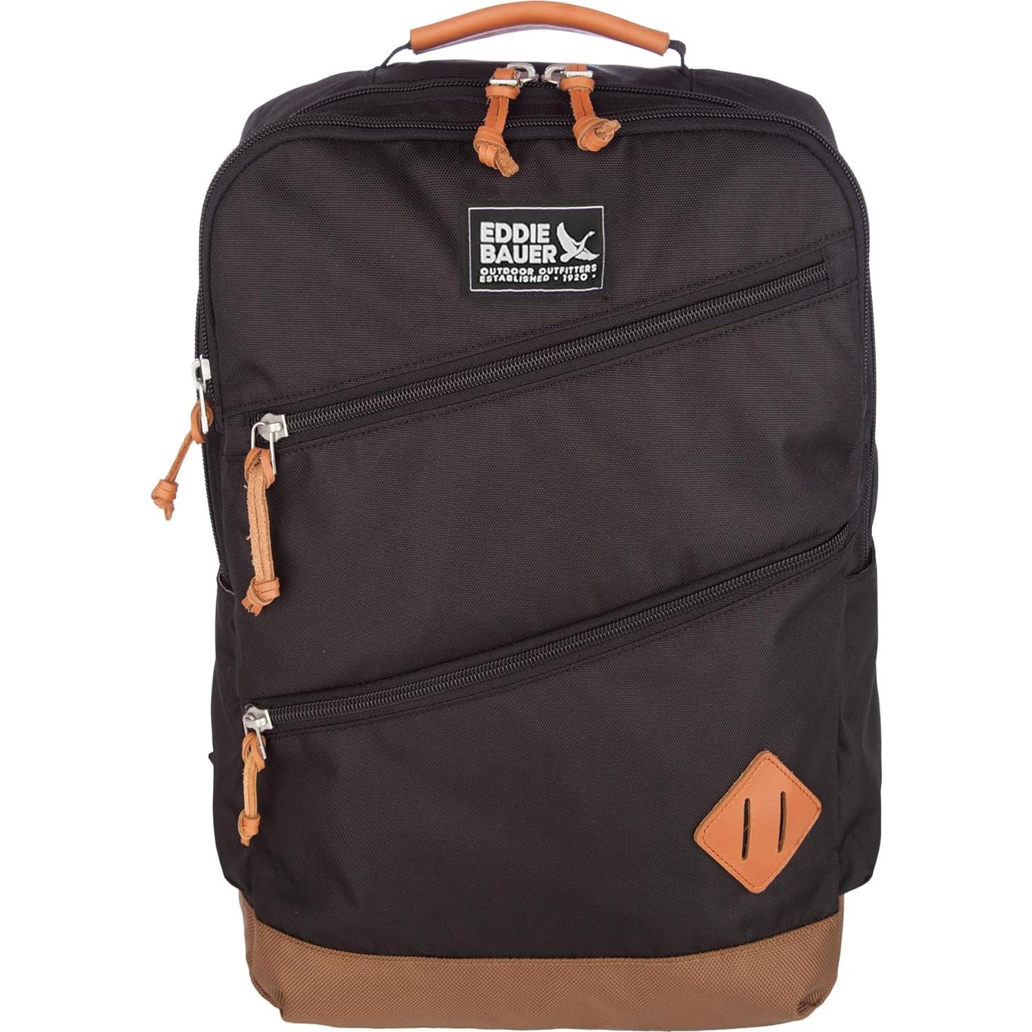 Mochila Eddie Bauer Bygone 25L Negra para Laptop y Viaje