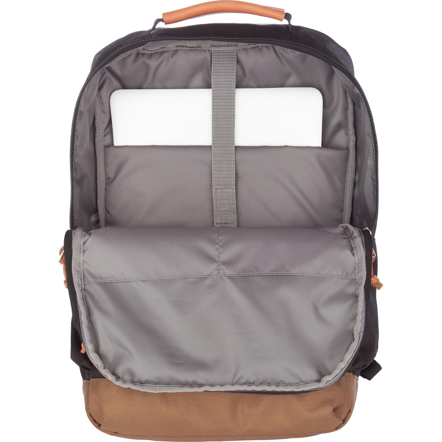 Mochila Eddie Bauer Bygone 25L Negra para Laptop y Viaje