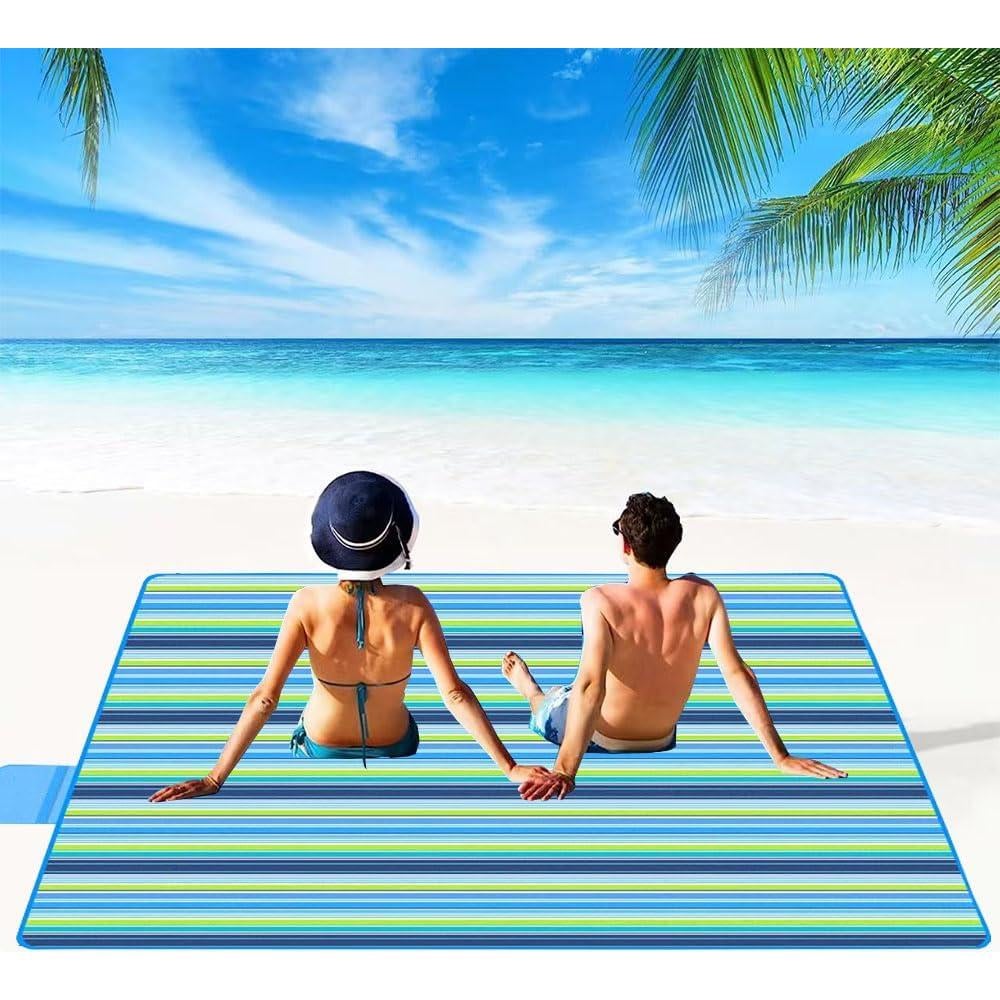 Manta de Picnic Plegable LRUUIDDE 1.5x2m Impermeable Azul