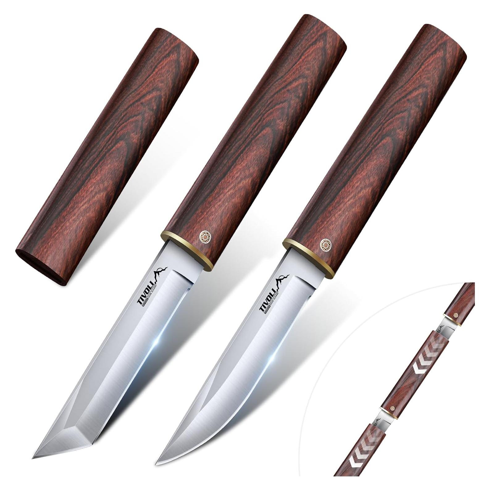 Cuchillos TIVOLI Samurai 2 en 1 de Acero Japonés 25.4 cm