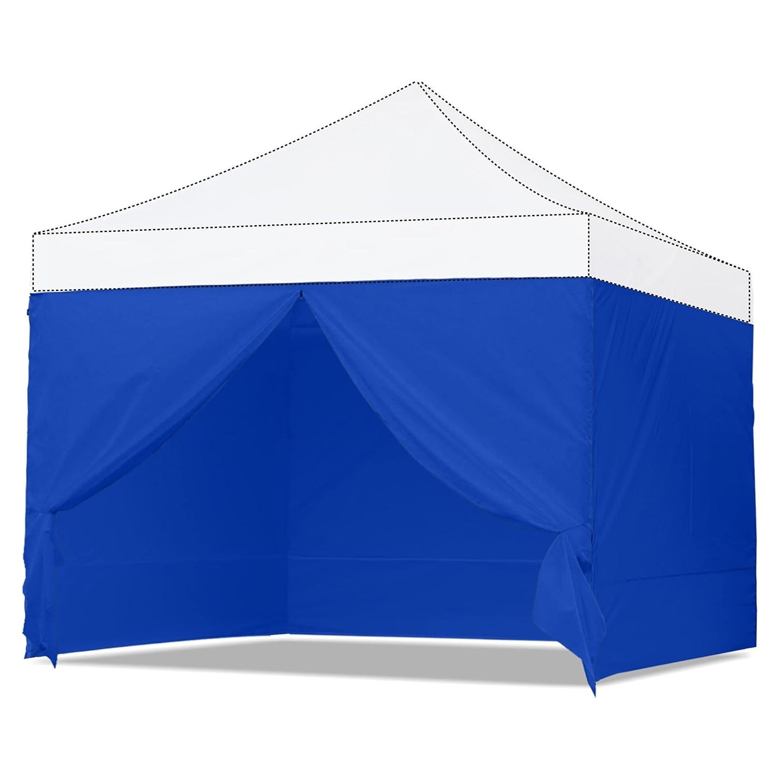 Pared Lateral ABCCANOPY 10x10m Azul - 4 Paredes con Cremallera