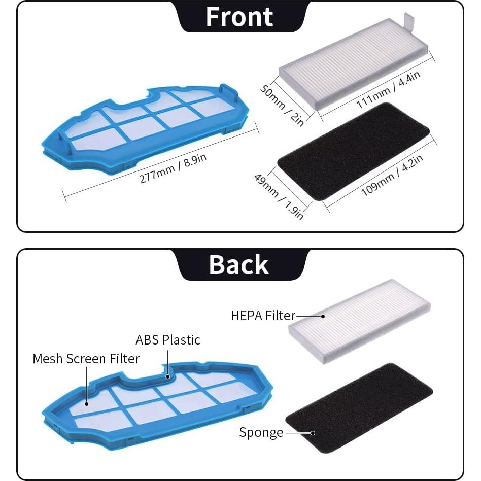 Piezas de Repuesto Neutop para Ecovacs Deebot N79S y 500