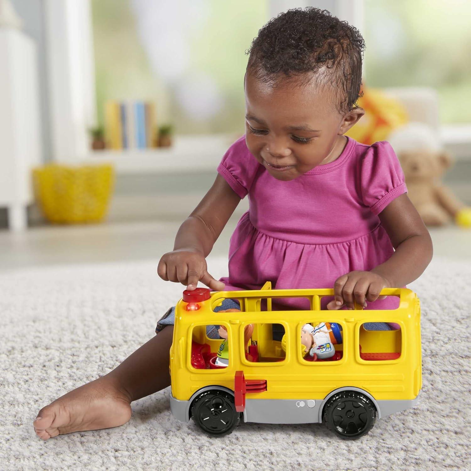 Autobús Escolar Fisher-Price Little People con Música y Luces