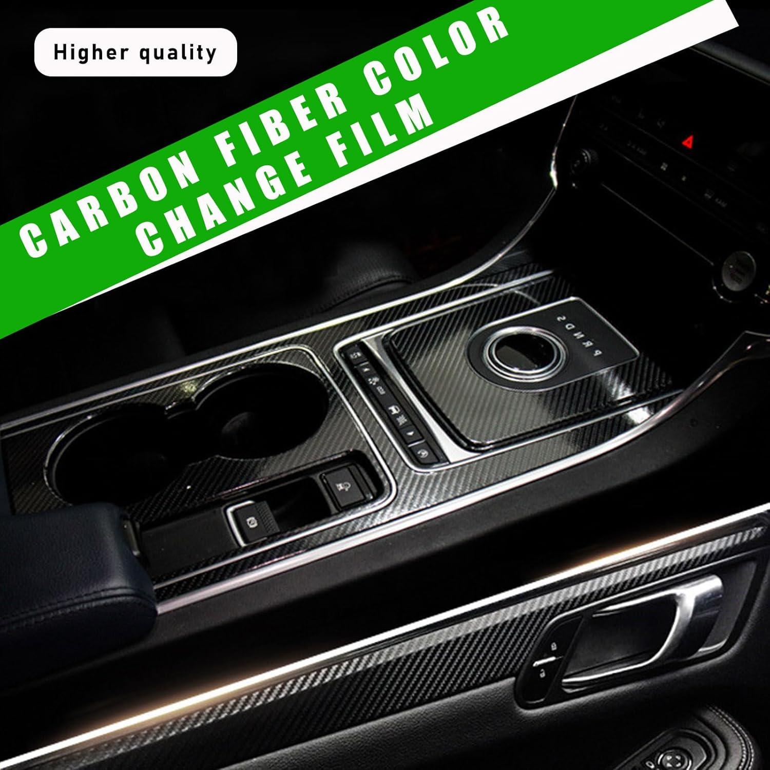 Envoltura de Fibra de Carbono Brillante 5D Dickno 2 PCS 152 cm