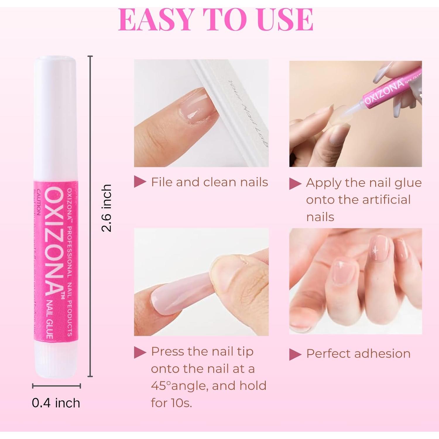 Pegamento para Uñas Acrílicas Oxizona 6 Pcs 2g Súper Fuerte