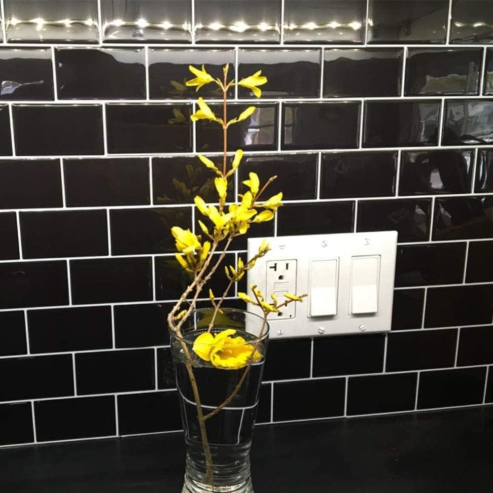 Azulejos Autoadhesivos STICKGOO Negro 30.48x30.48 cm - Subway