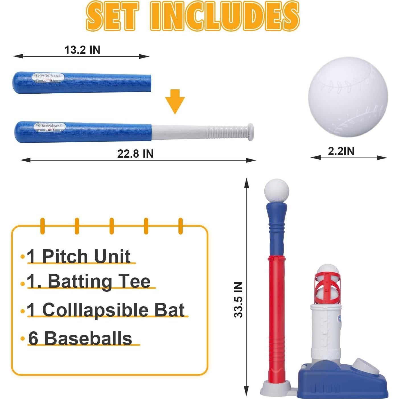 Conjunto de T-Ball EagleStone para niños 3-5 años