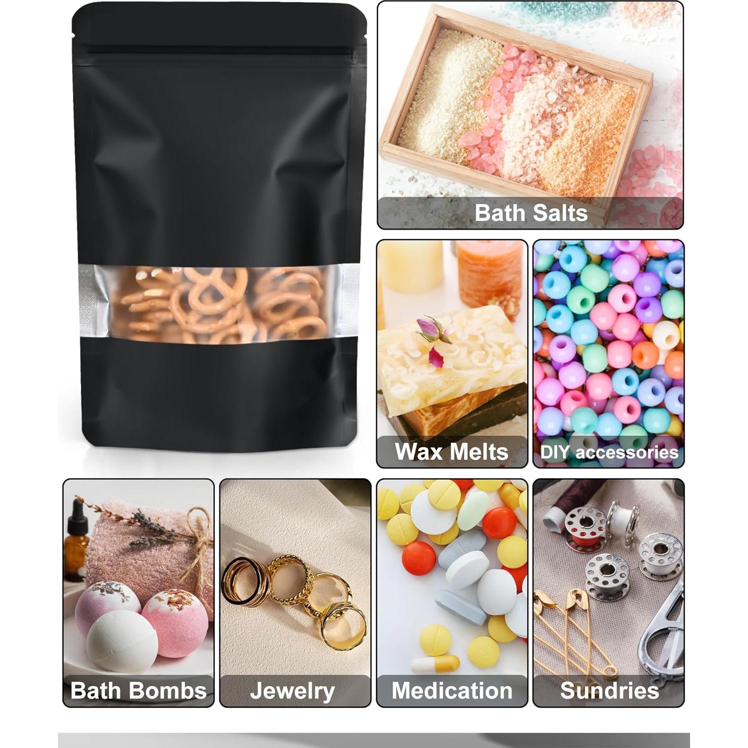 Paquete de 100 Bolsas Reutilizables a Prueba de Olores FireKylin 8.89x12.95cm