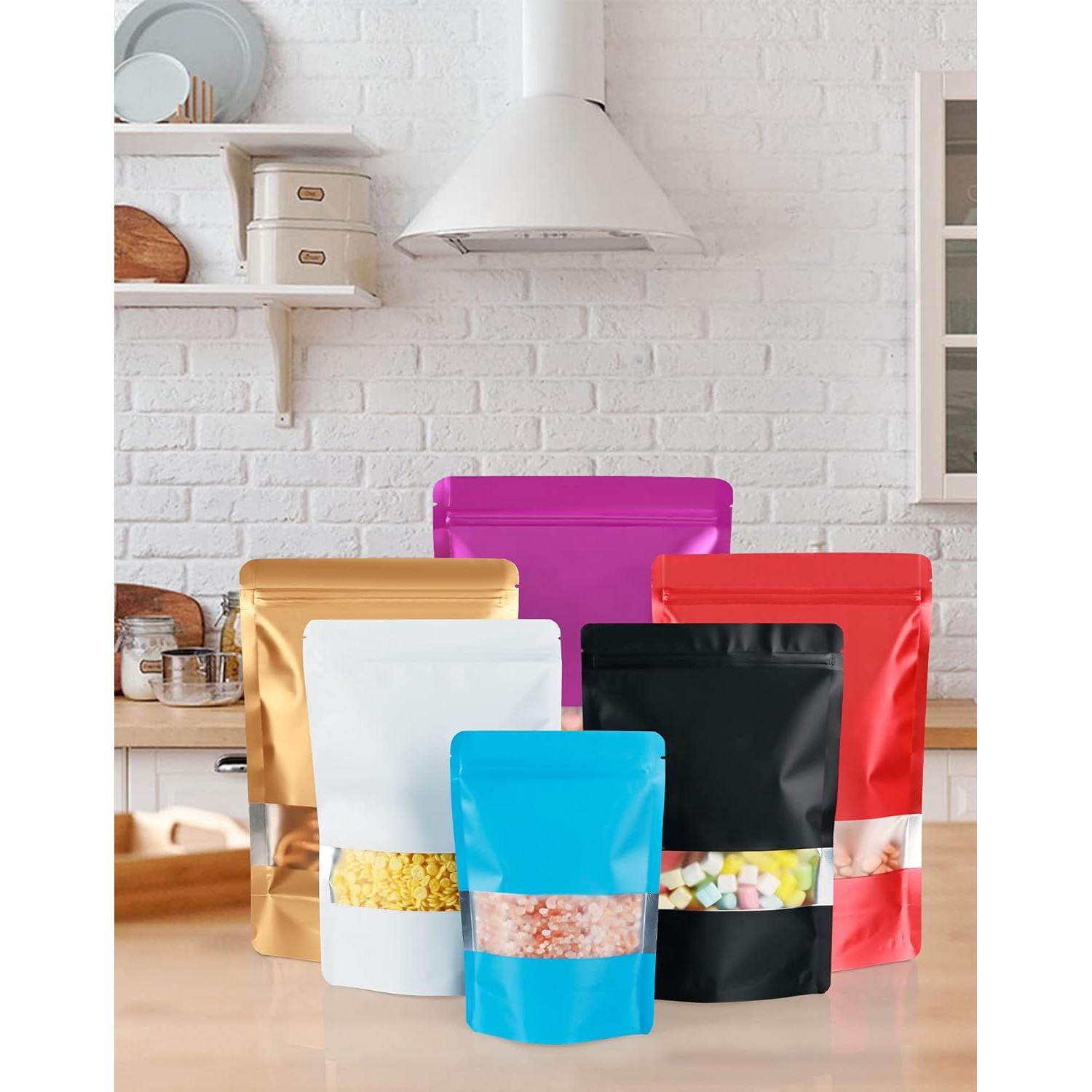 Paquete de 100 Bolsas Reutilizables a Prueba de Olores FireKylin 8.89x12.95cm