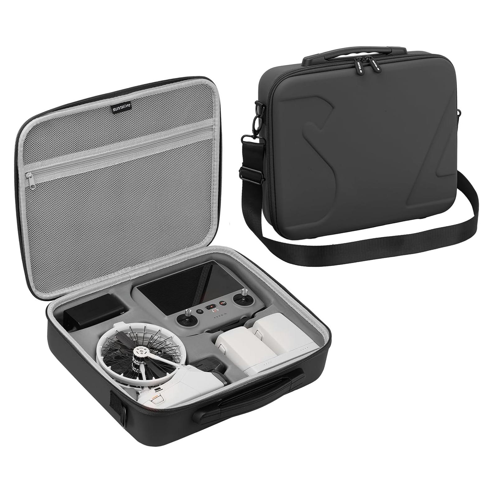 Funda de Viaje para DJI Flip - Bolsa Portátil Negra con Capacidad para Controlador y Accesorios