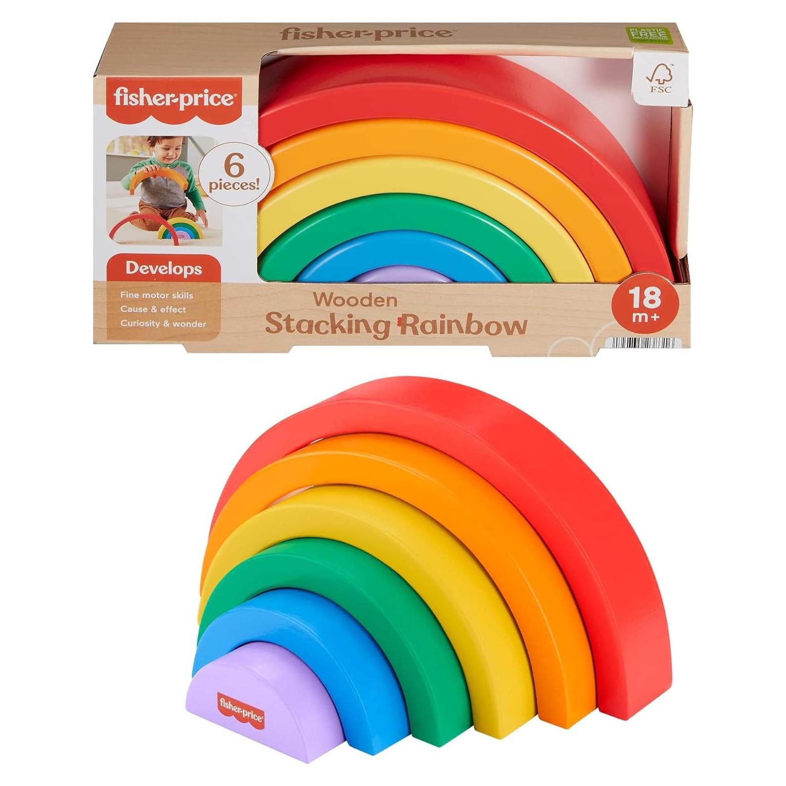 Juguete de Apilamiento Fisher-Price 6 Piezas de Madera