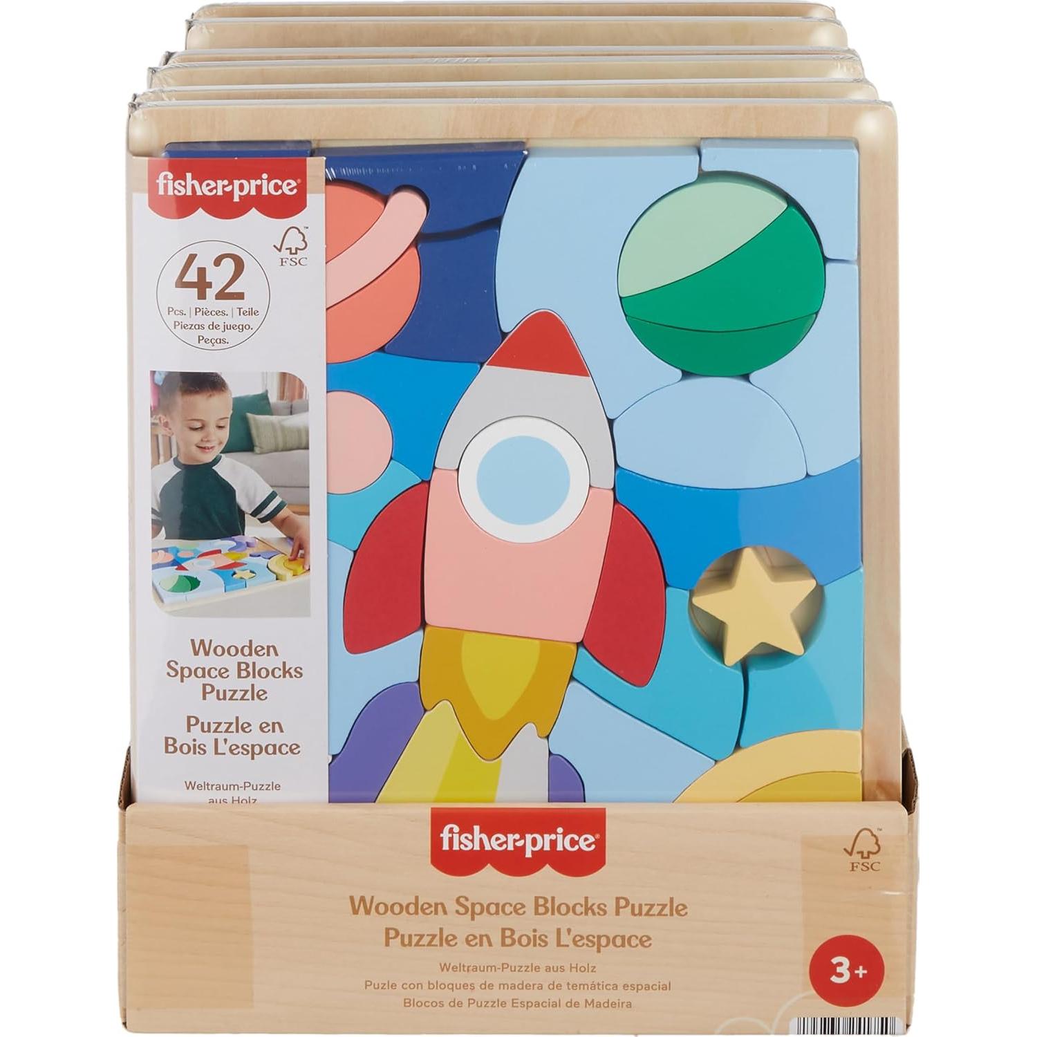 Rompecabezas de Madera Fisher-Price Espacial 42 Piezas