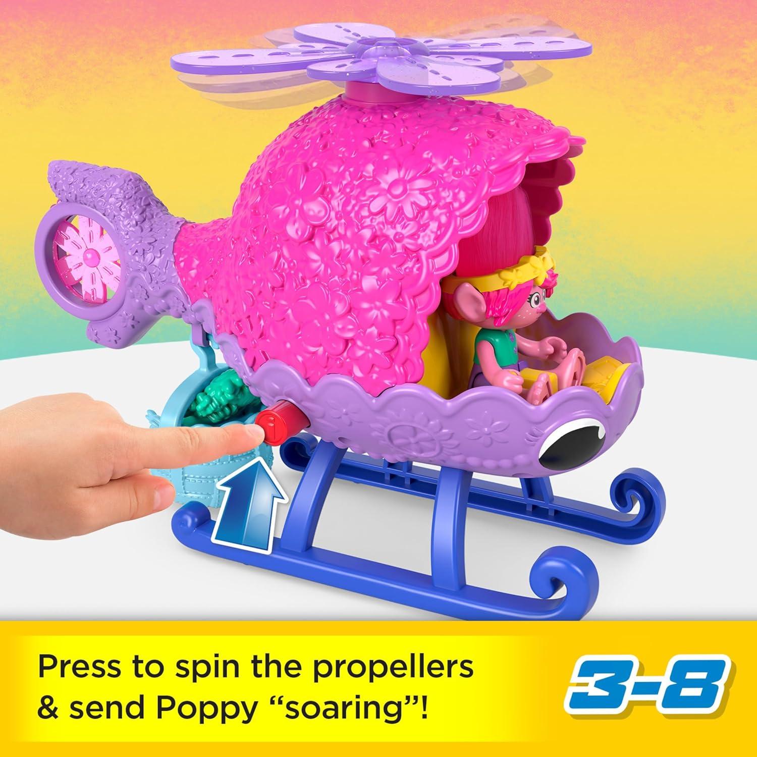 Helicóptero de Poppy Fisher-Price Imaginext Juguete 3+ Años