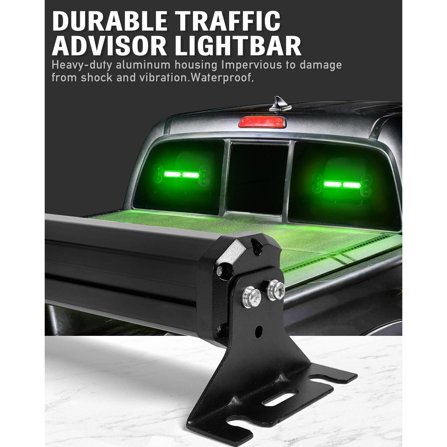 Barra de Luz Estroboscópica HLauto 1002L 40 LEDs Verde 27.1cm