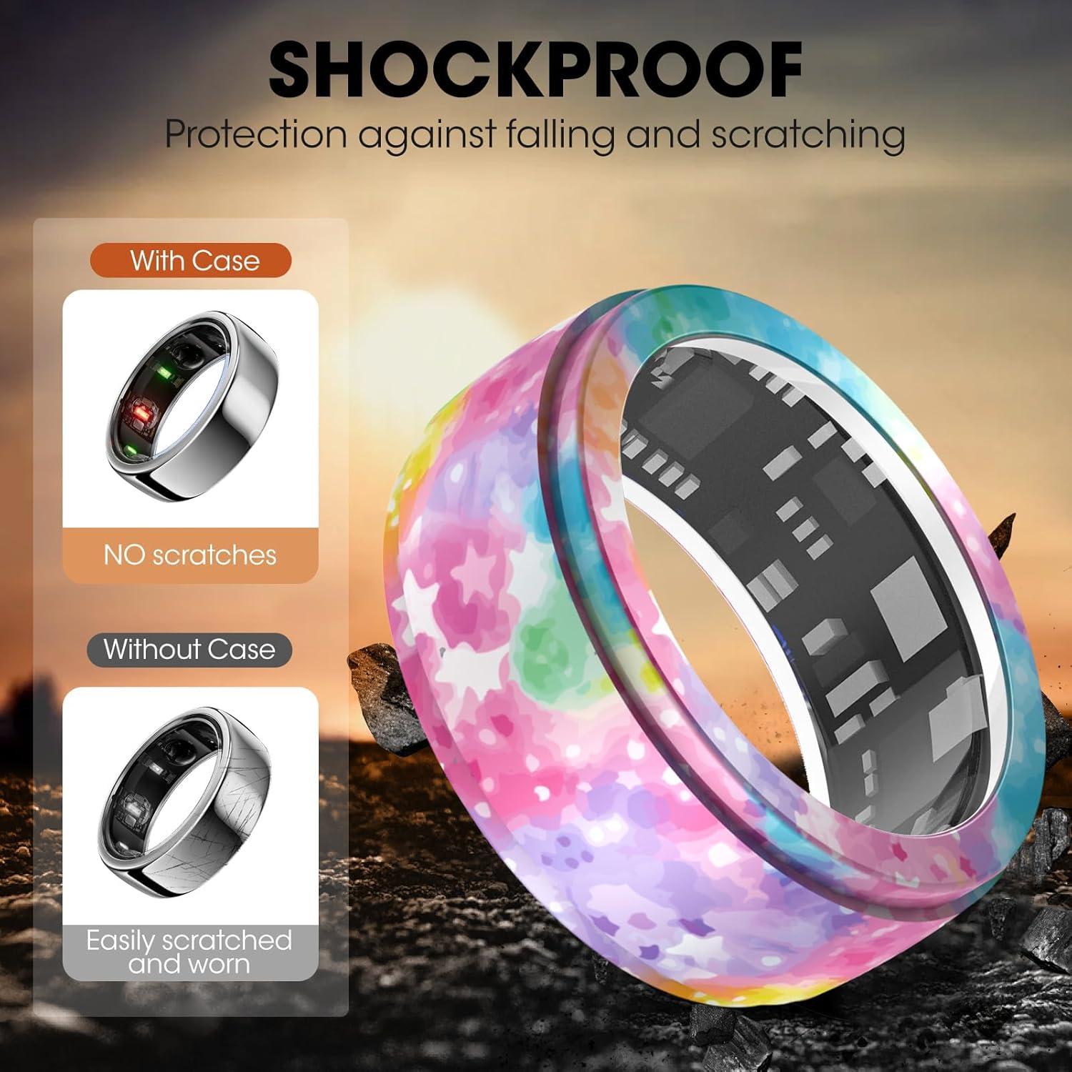 Funda Protectora de Silicona Impresa para Oura Ring S 6-9