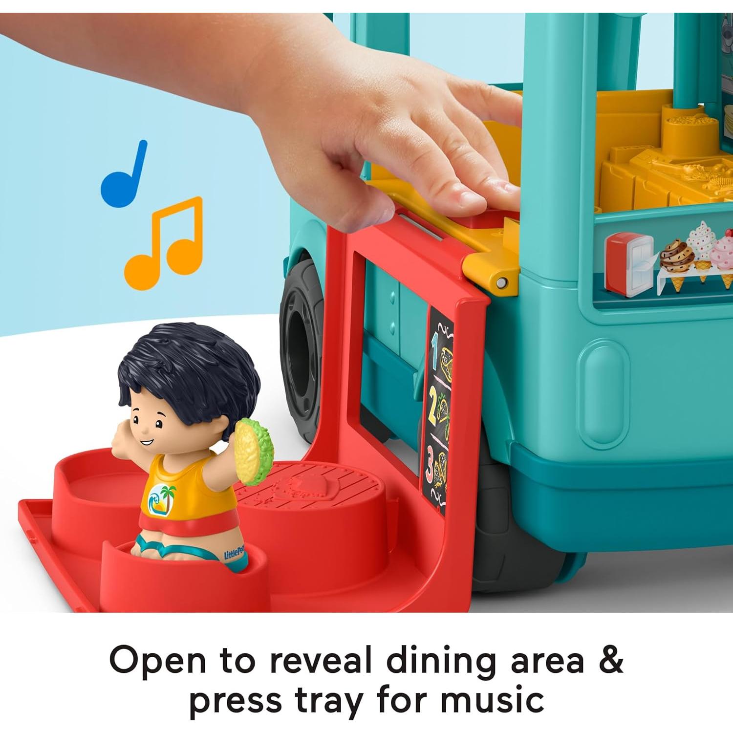 Camión de Comida Musical Fisher-Price con 2 Figuras