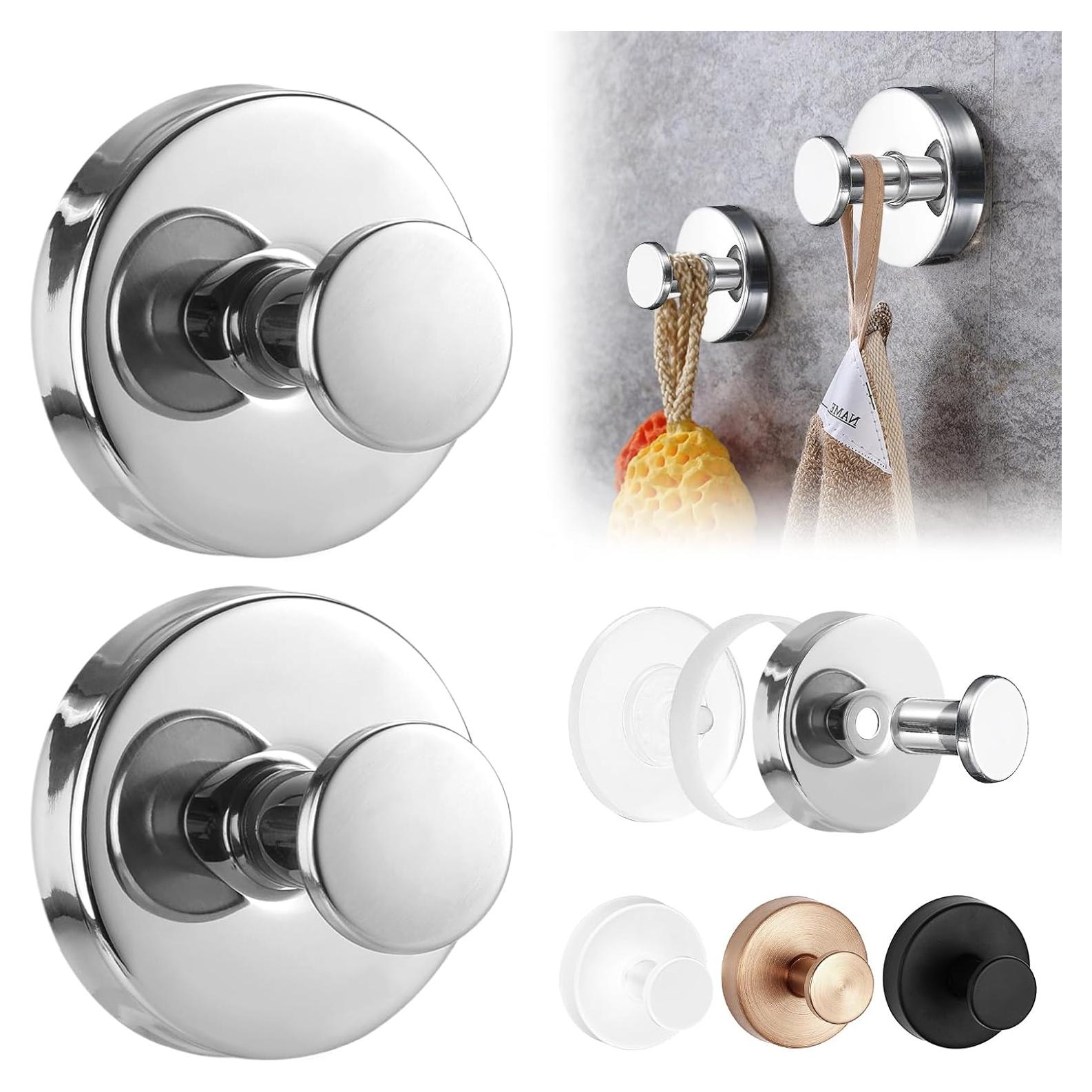 Ganchos de Ventosa Sin Taladro Gestarich - Acero Inoxidable Cromo