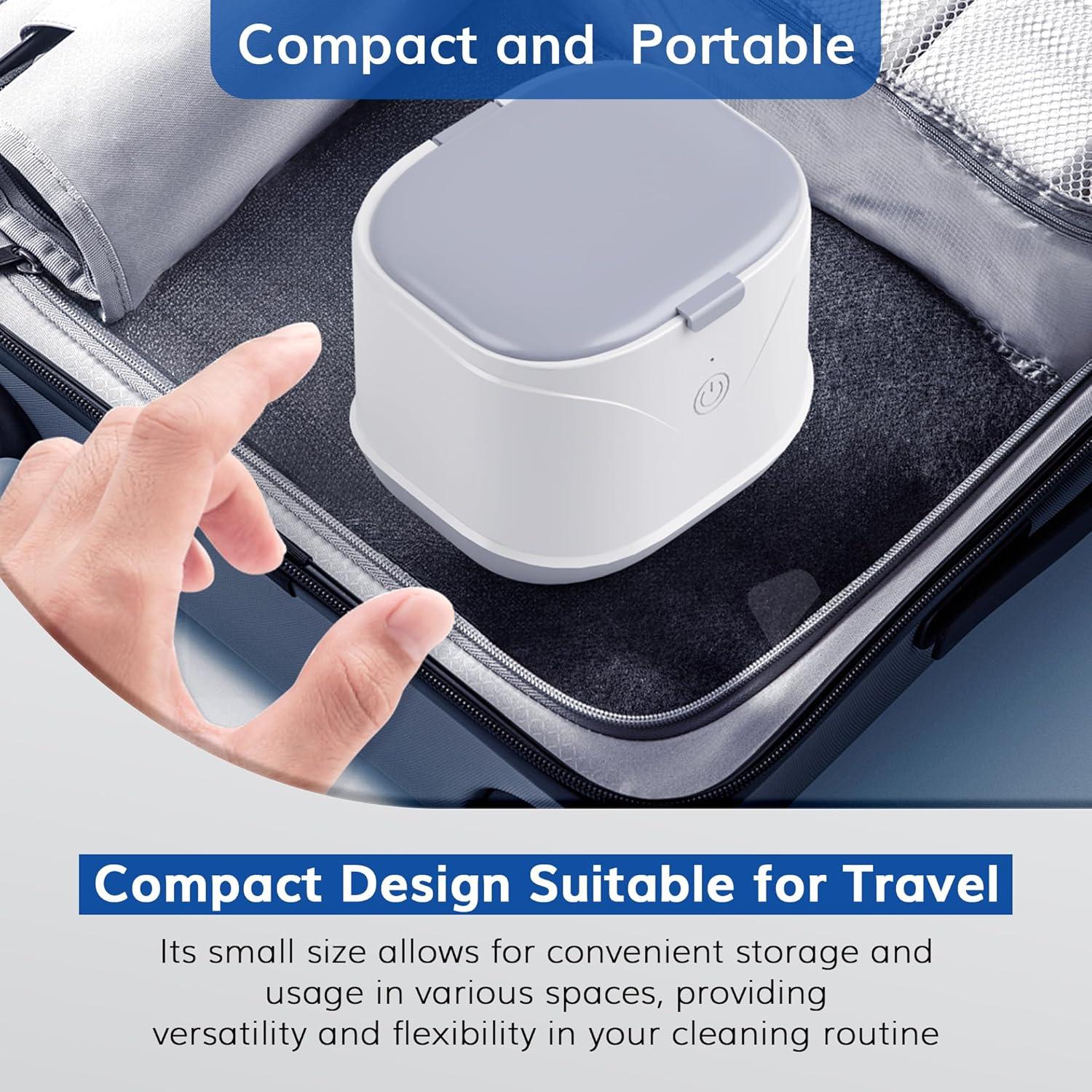 Limpiador Ultrasónico KUNPHY 220ML para Joyería y Dentaduras