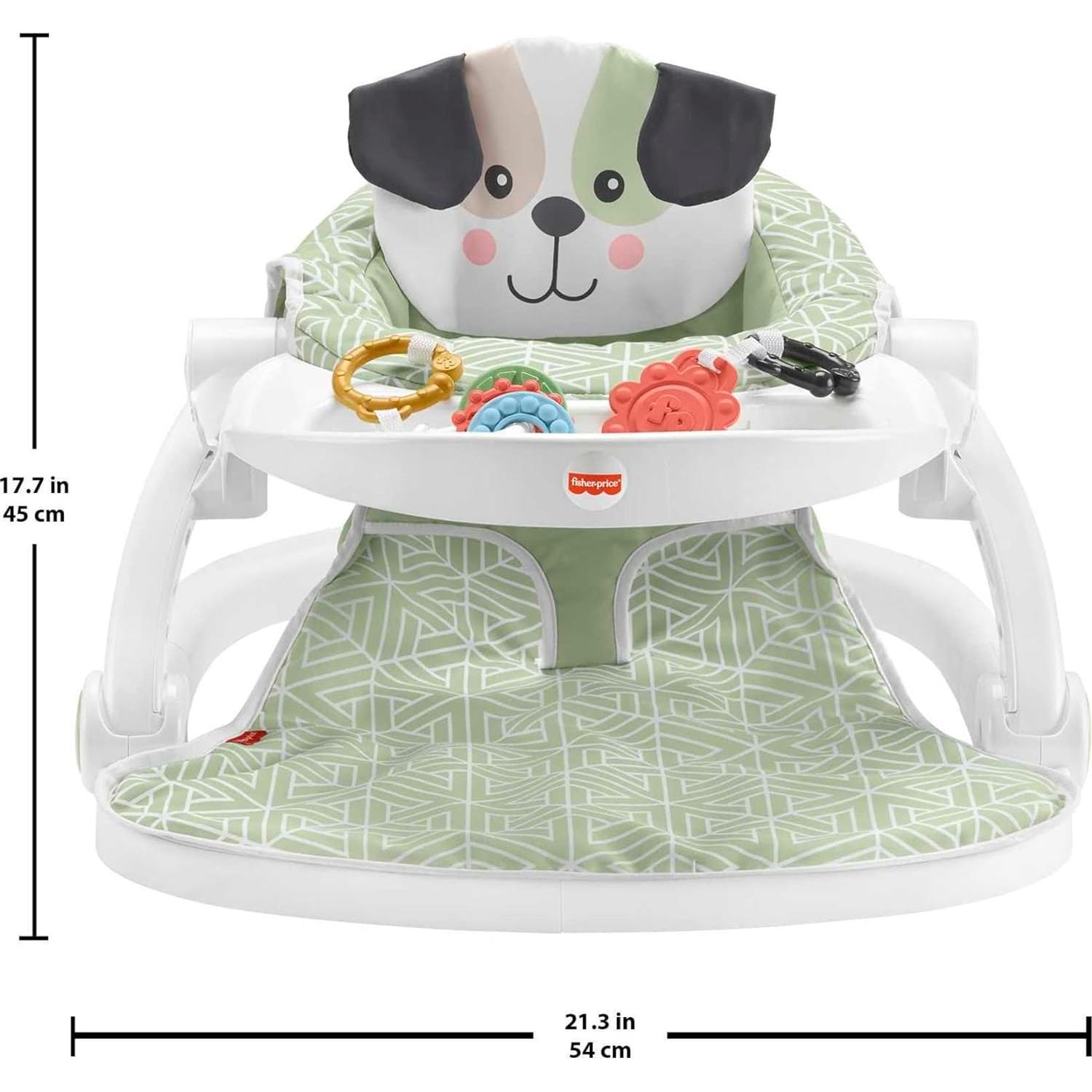 Silla Portátil para Bebés Fisher-Price Sit-Me-Up Cachorro