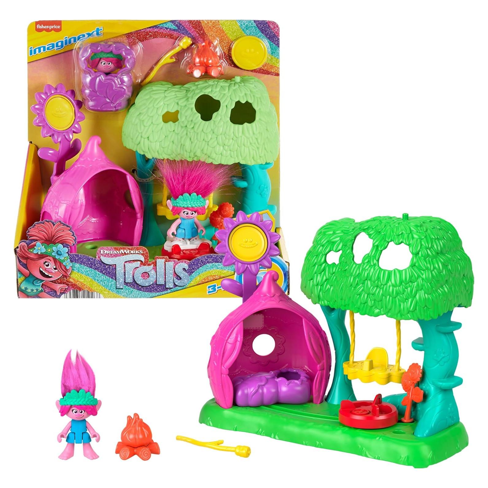 Fisher-Price Imaginext Campamento Trolls con Poppy 3+ Años