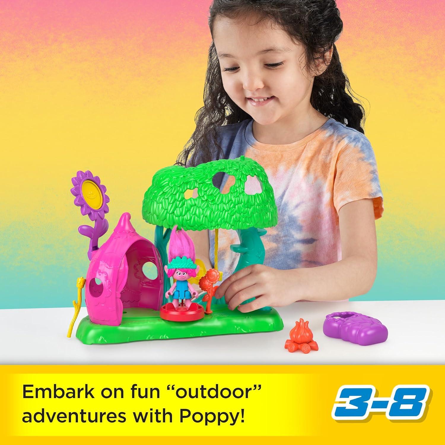 Fisher-Price Imaginext Campamento Trolls con Poppy 3+ Años