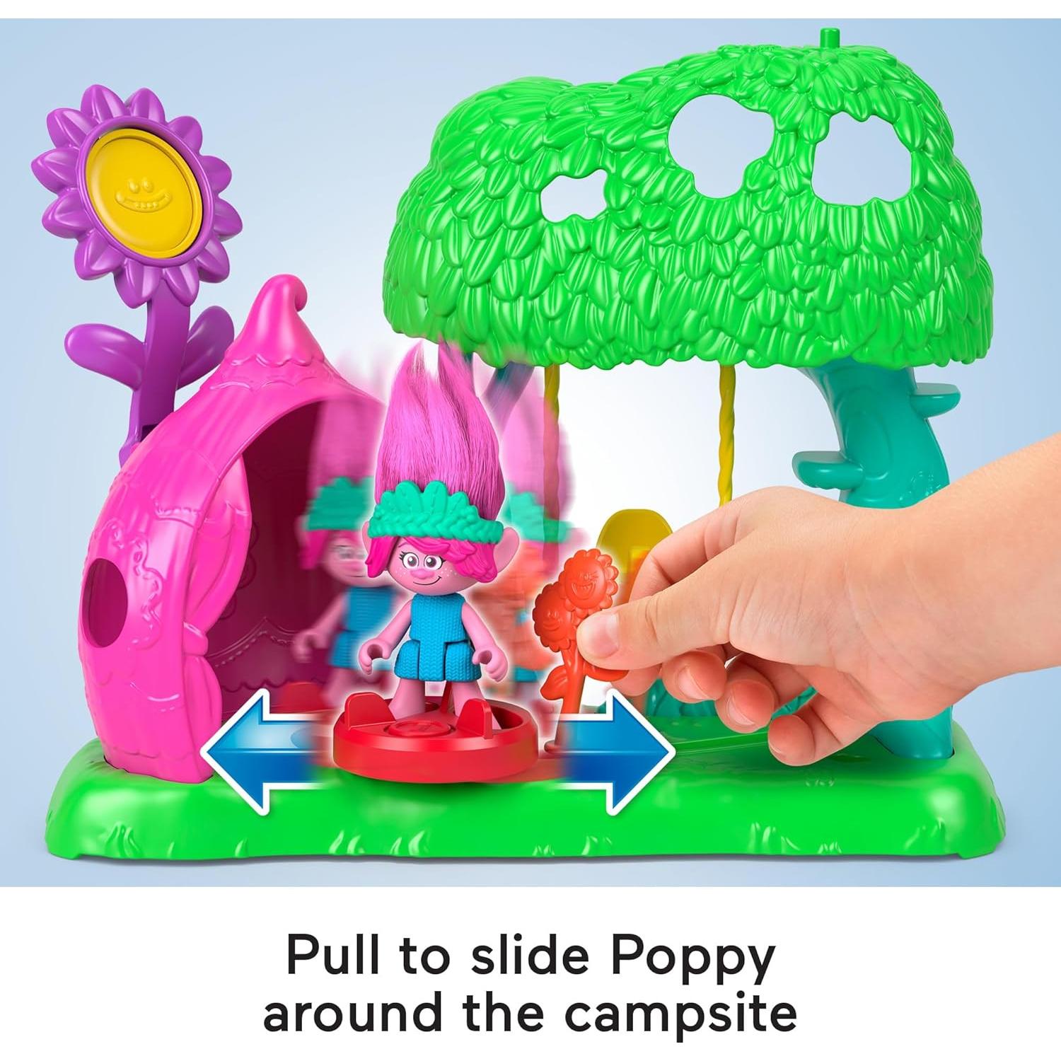 Fisher-Price Imaginext Campamento Trolls con Poppy 3+ Años
