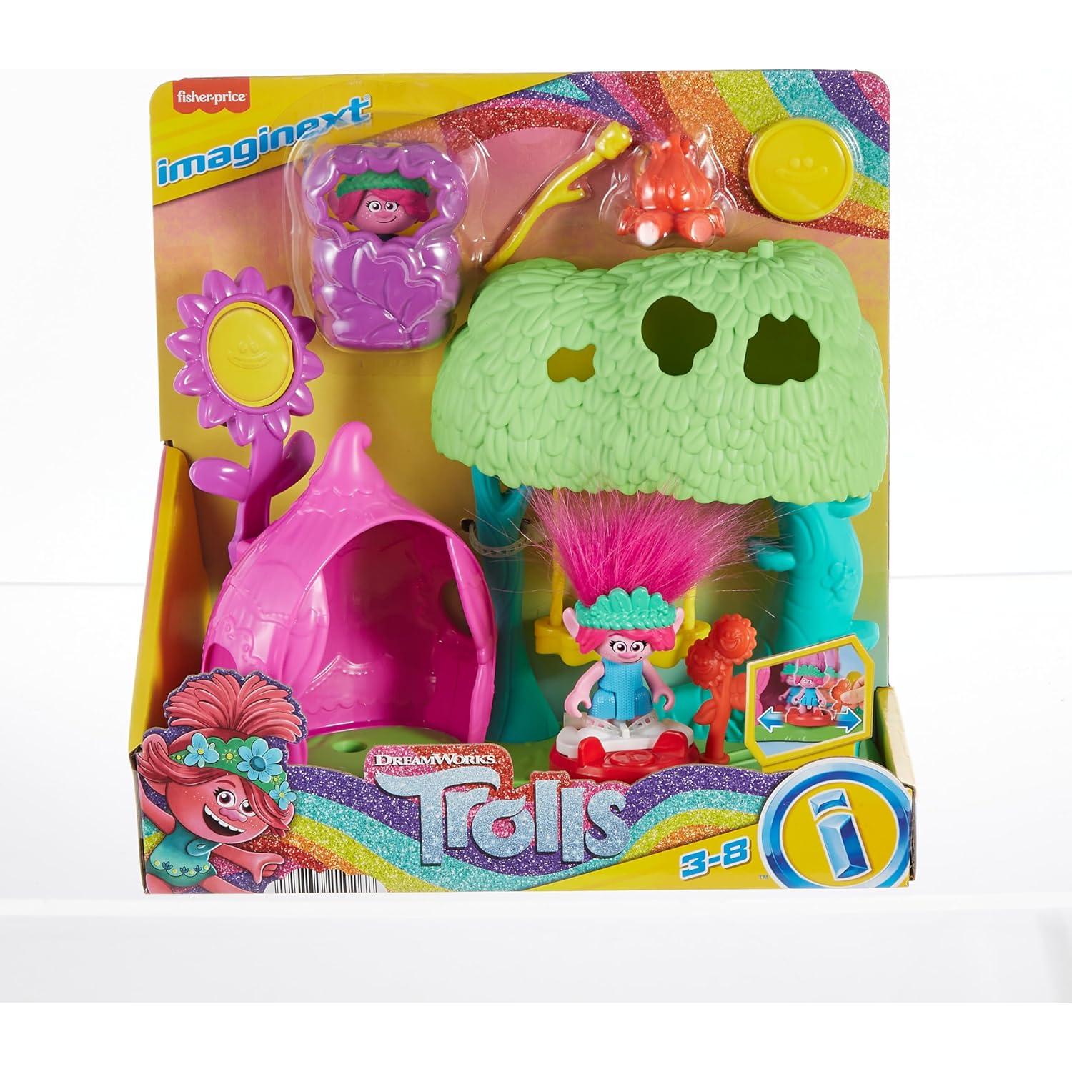 Fisher-Price Imaginext Campamento Trolls con Poppy 3+ Años