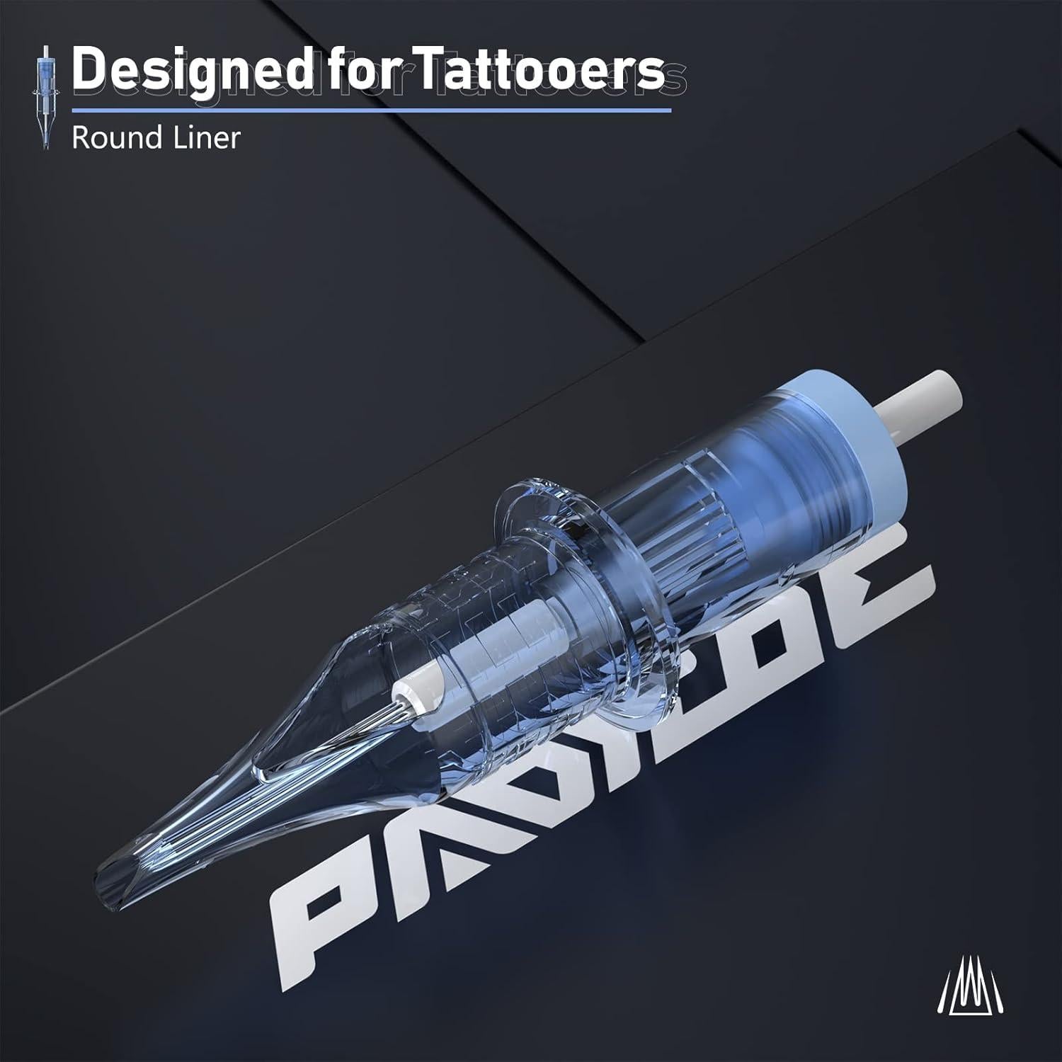 Agujas de Cartucho para Tatuaje PADIEOE 20pcs 1203RL Estándar