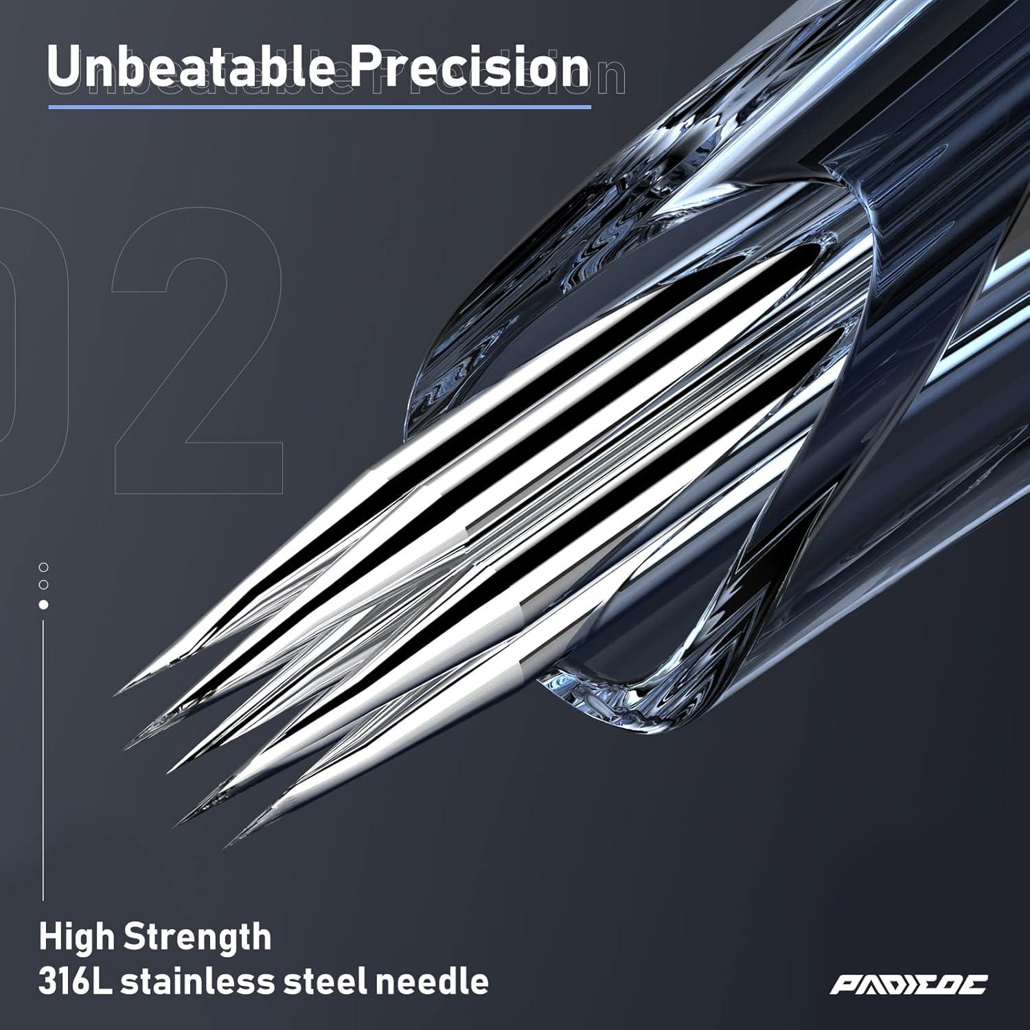 Agujas de Cartucho para Tatuaje PADIEOE 20pcs 1203RL Estándar