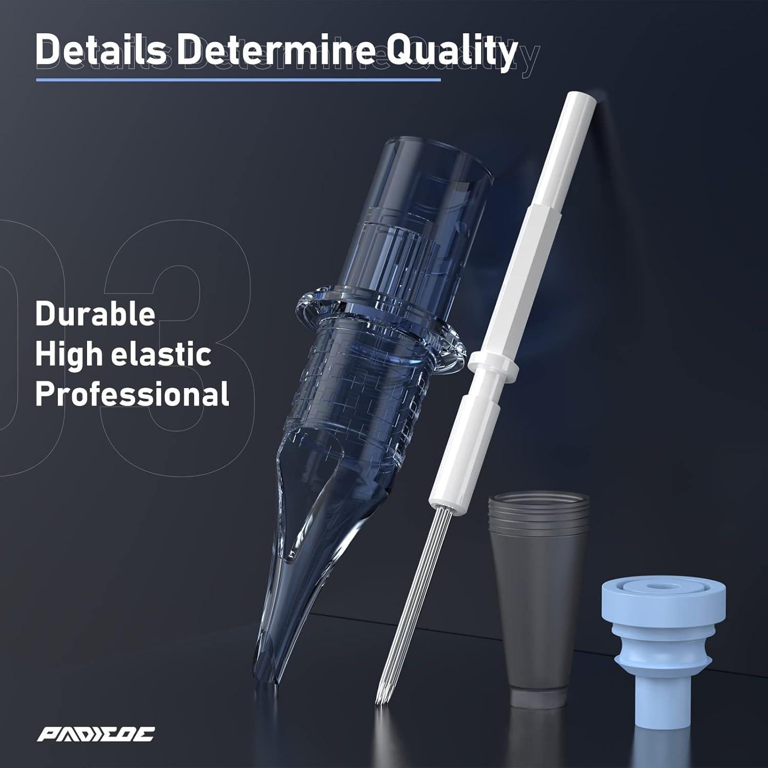 Agujas de Cartucho para Tatuaje PADIEOE 20pcs 1203RL Estándar