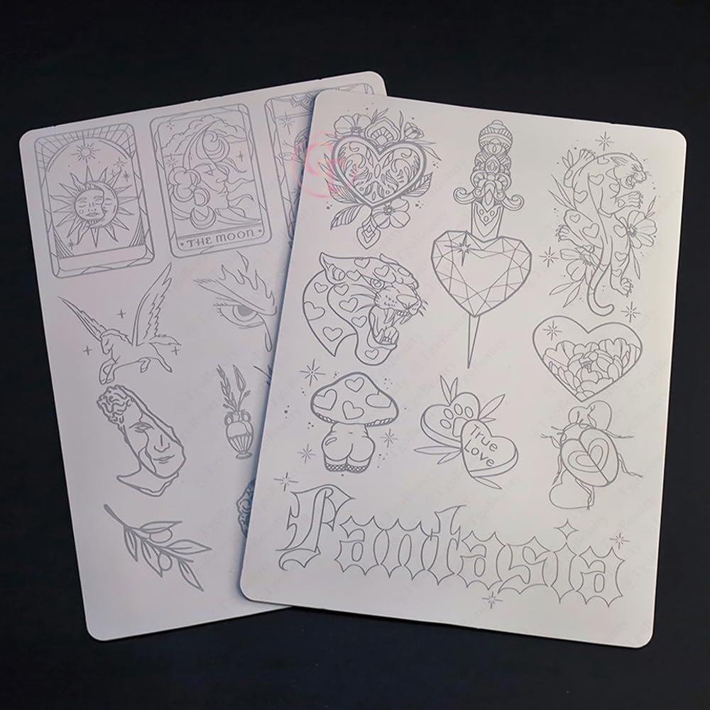 Pieles de Práctica de Tatuaje TgoBeauty Doble Cara 2pcs