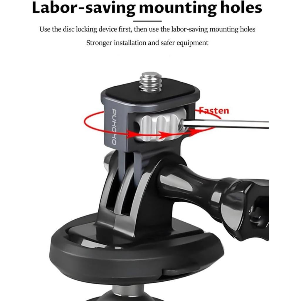 Adaptador de Montaje para Cámara PUKOKO 1/4" Aluminio CNC