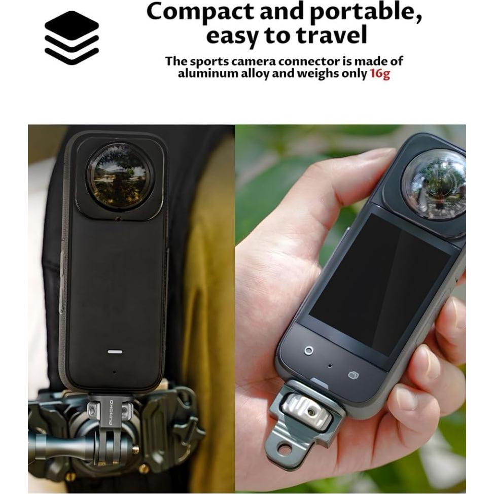 Adaptador de Montaje para Cámara PUKOKO 1/4" Aluminio CNC