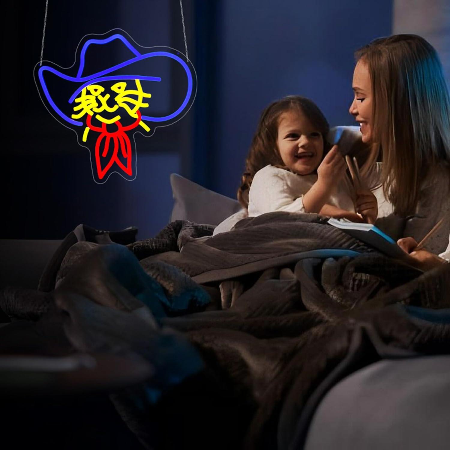 Luz de Neón LED Gato HSJNJKFU para Decoración de Pared