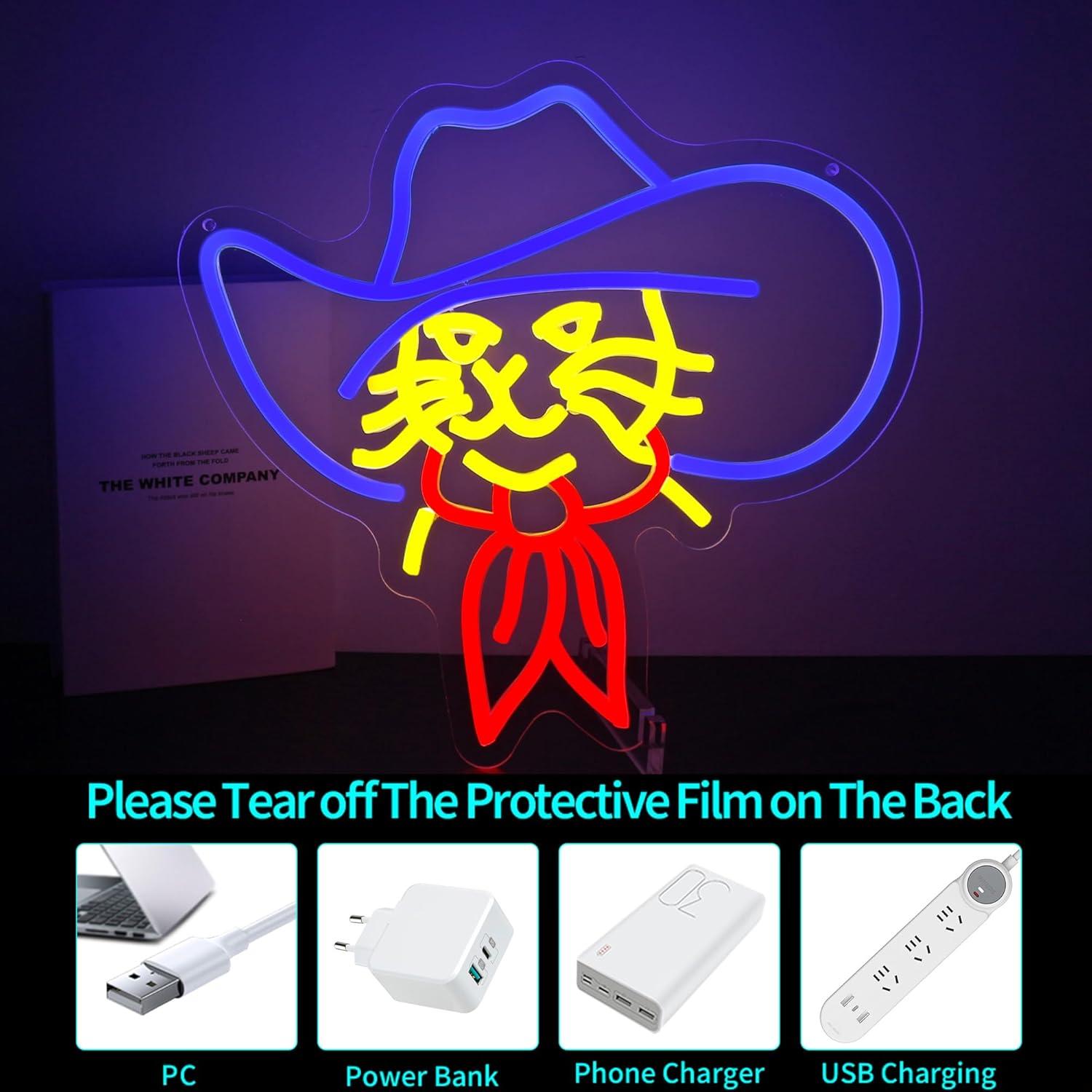 Luz de Neón LED Gato HSJNJKFU para Decoración de Pared