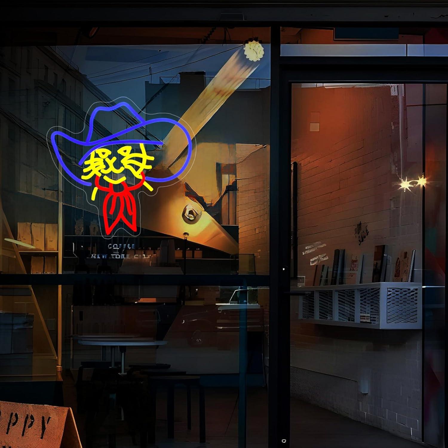 Luz de Neón LED Gato HSJNJKFU para Decoración de Pared