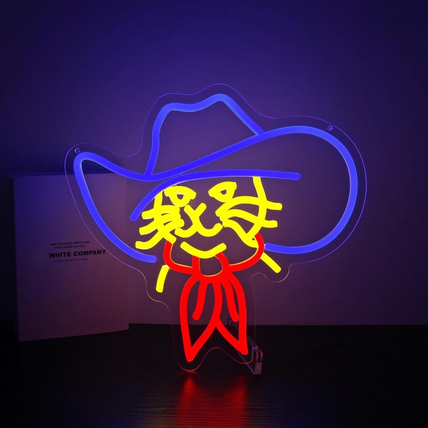 Luz de Neón LED Gato HSJNJKFU para Decoración de Pared