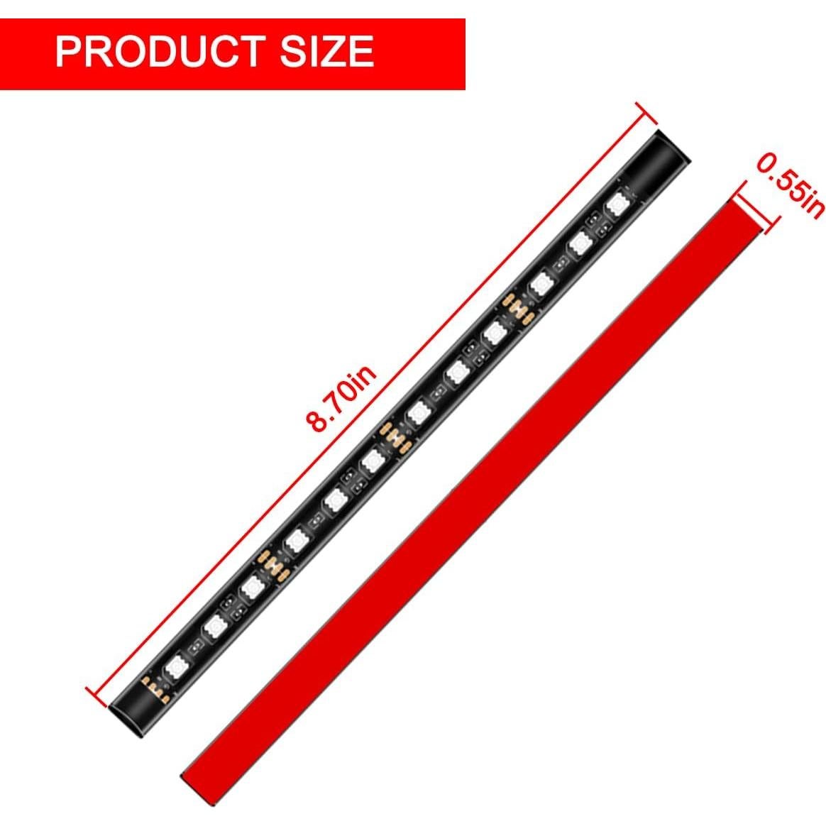 BELOMI Luz de Tira LED Verde 24 LEDs 12V a Prueba de Agua
