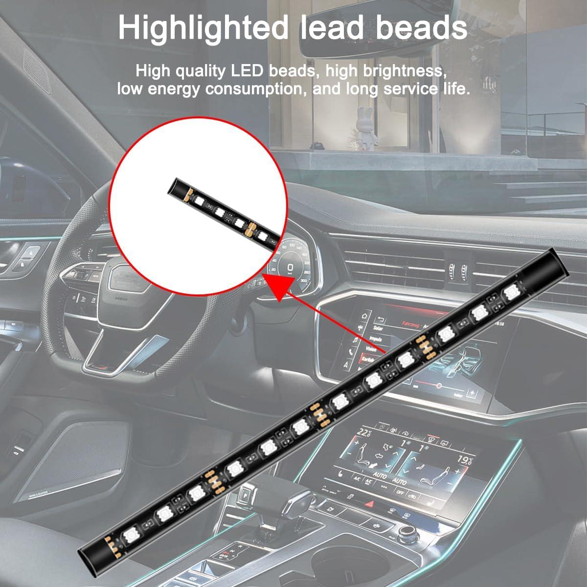 BELOMI Luz de Tira LED Verde 24 LEDs 12V a Prueba de Agua