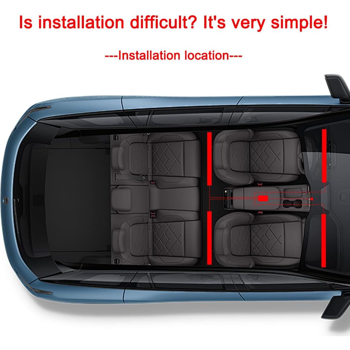 BELOMI Luz de Tira LED Verde 24 LEDs 12V a Prueba de Agua