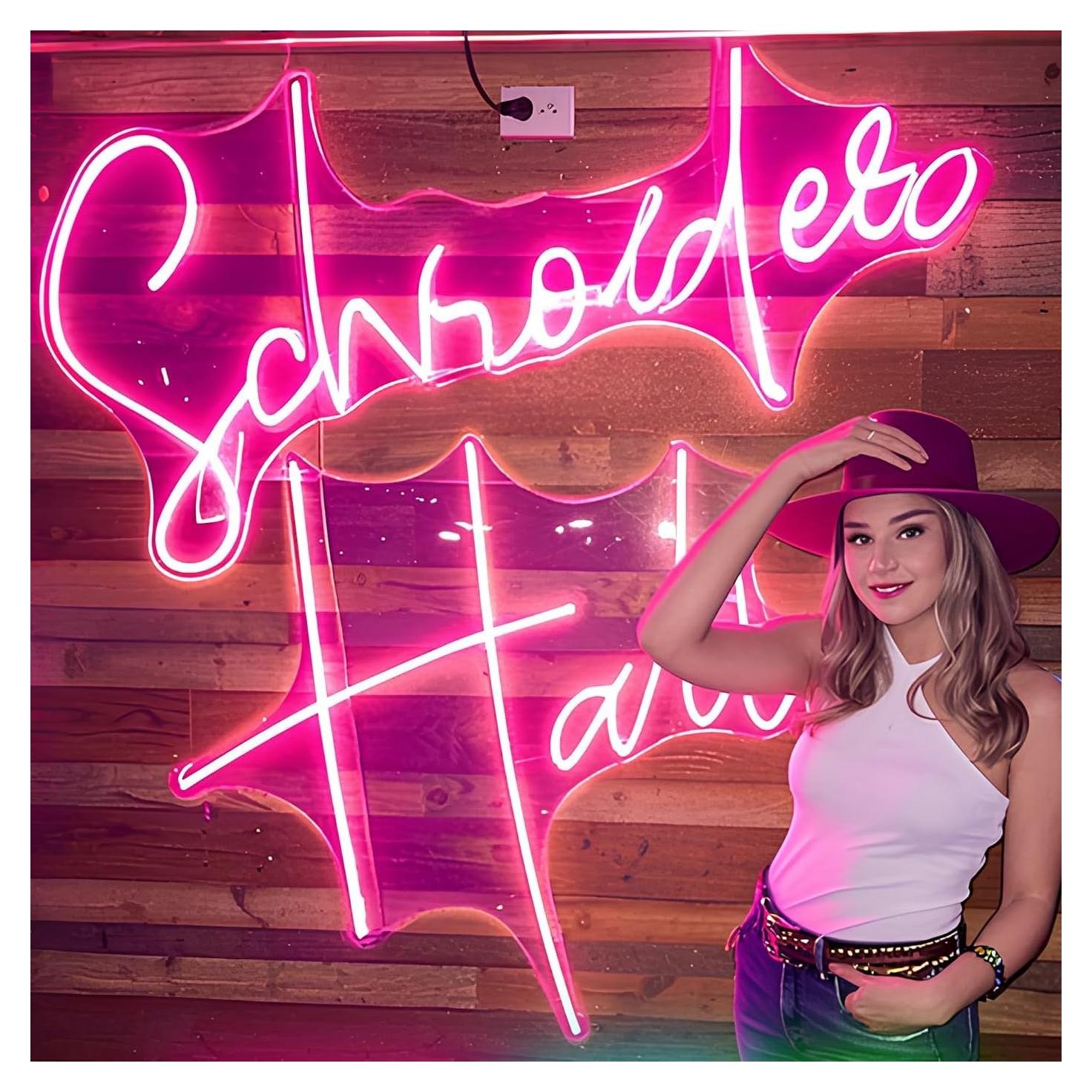 Cartel de Neón Personalizado Trescreyo 40.64x15.24 cm