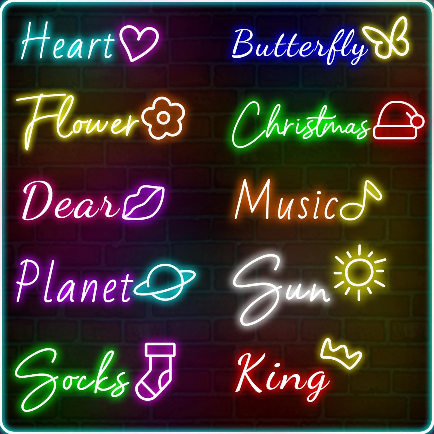 Cartel de Neón Personalizado Trescreyo 40.64x15.24 cm