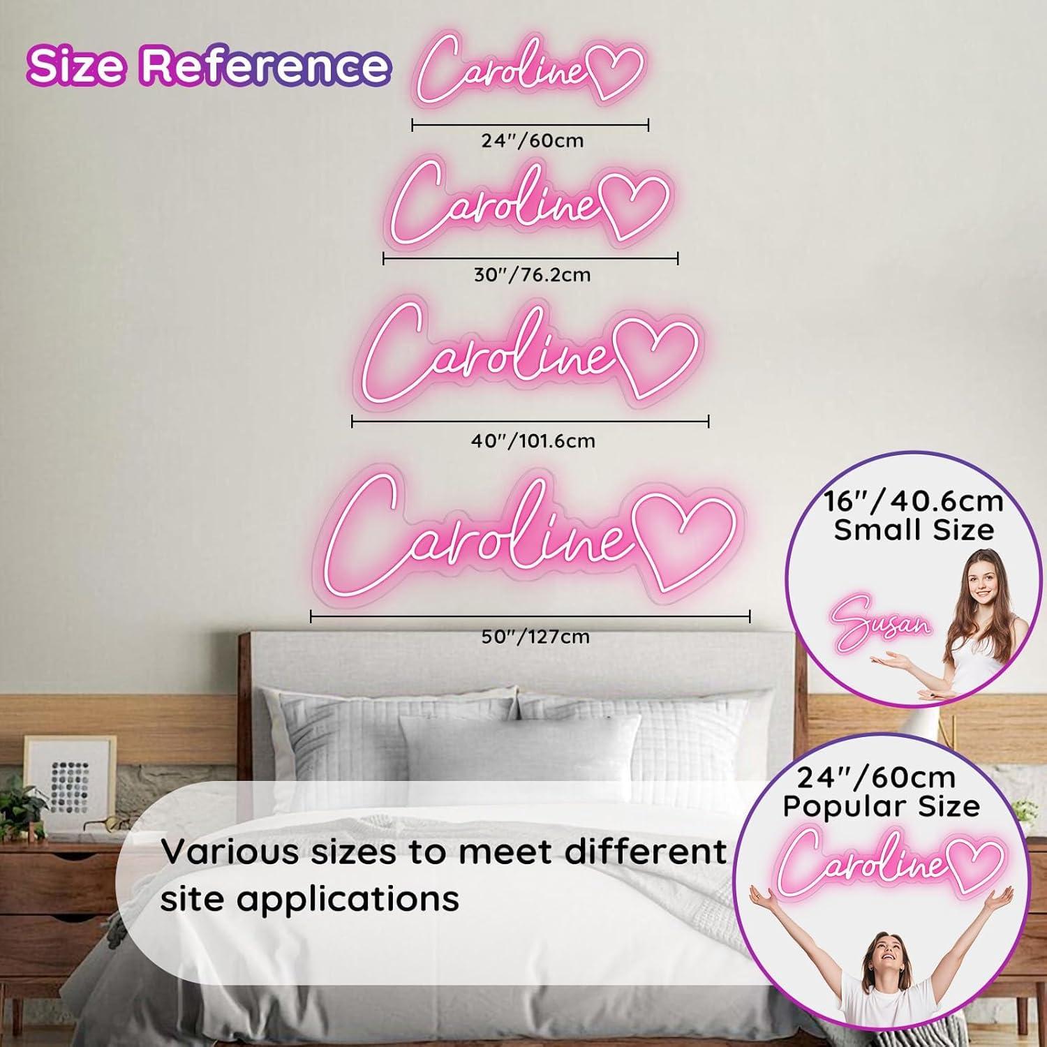 Cartel de Neón Personalizado Trescreyo 40.64x15.24 cm